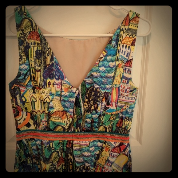 Anthro 🌿 Unique Artsy Peplum Top - Picture 2 of 6